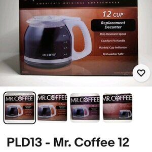 12-Cup Replacement Decanter - Black and White